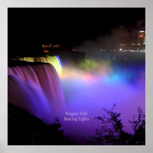 Niagara-Fälle, tanzende Lichter, Poster (Vorne)