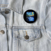 Niagara Fälle - Van Gogh Stil - Sternennacht Button (Beispiel)