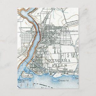 Niagara Fälle Vogelperspektive Karte