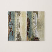 Niagara Falls, 1818 (Farbstich) Puzzle (Horizontal)