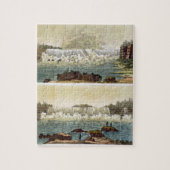 Niagara Falls, 1818 (Farbstich) Puzzle (Vertikal)