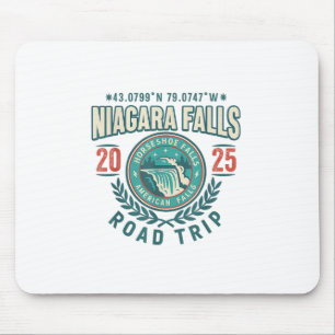 Niagara Falls 2025 Koordinates Road Trip Souvenir Mousepad