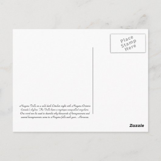 Niagara Falls 21 Postcard Postkarte (Rückseite)