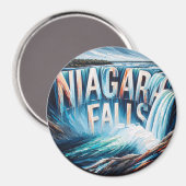 Niagara Falls Acrylic Artwork Magnet (Vorderseite/Rückseite)