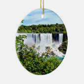Niagara Falls - American and Bridal Veil Falls Keramik Ornament (Rechts)