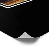 Niagara Falls and Suspension Bridge Poster (Ecke)