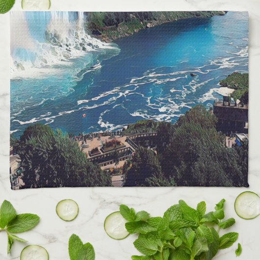 NIAGARA FALLS - Ansicht Geschirrtuch (Gefaltet)