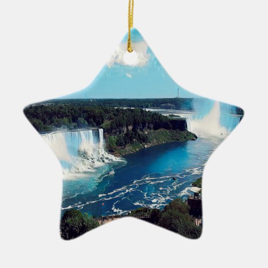 NIAGARA FALLS - Ansicht Keramik Ornament (Vorne)