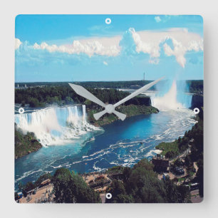 NIAGARA FALLS - Ansicht Quadratische Wanduhr