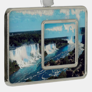 NIAGARA FALLS - Ansicht Rahmen-Ornament Silber
