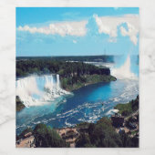 NIAGARA FALLS - Ansicht Weinetikett (Einzelnes Label)