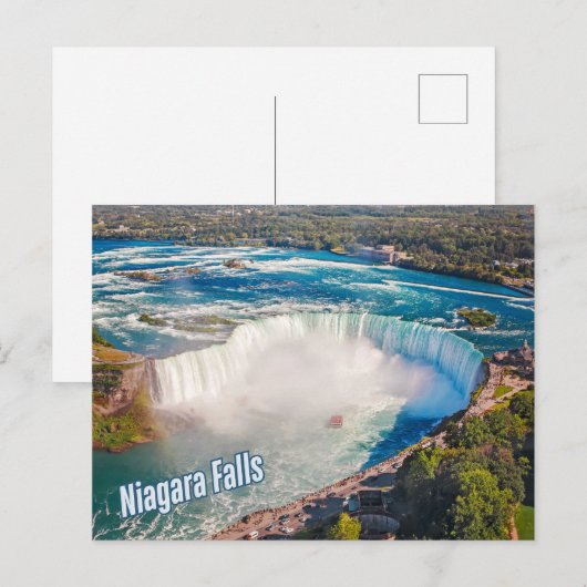Niagara Falls Arial View Postkarte (Vorne/Hinten)