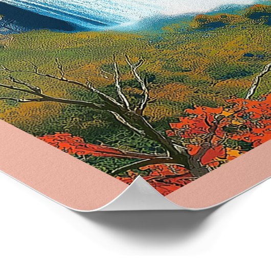 Niagara Falls - Atemberaubende Wasserfall Landscha Poster (Ecke)