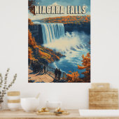 Niagara Falls : Atemberaubendes Wasserfall Land Poster (Küche)