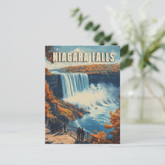 Niagara Falls : Atemberaubendes Wasserfall Land Postkarte (Stehend Vorderseite)