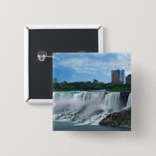 Niagara Falls auf der kanadischen Seite Button (Vorne & Hinten)