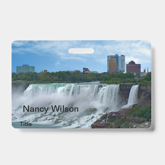 Niagara Falls auf kanadischer Seite Ausweis (Vorderseite)