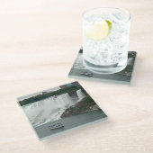 Niagara Falls auf kanadischer Seite Glasuntersetzer (Schrägansicht)