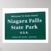 Niagara Falls Begrüßungszeichen Poster (Vorne)