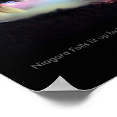 Niagara Falls beleuchtet durch Licht aus Ontario Poster (Ecke)