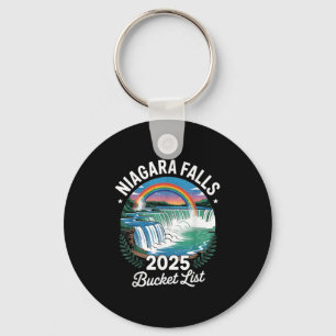 Niagara Falls Bucket List 2025 Family Trip Summer Schlüsselanhänger