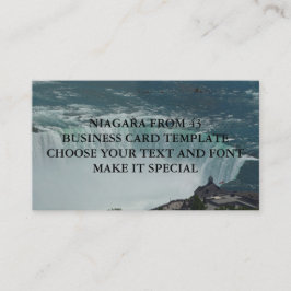 NIAGARA FALLS BUSINESS CARD TEMPLATE VISITENKARTE