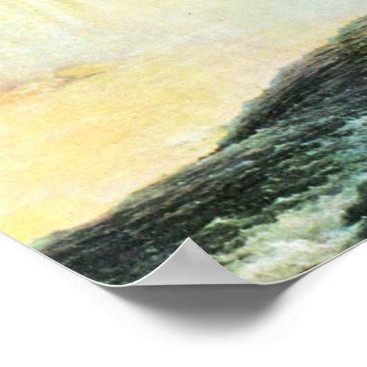 Niagara Falls by Frederic Edwin Church Poster (Ecke)