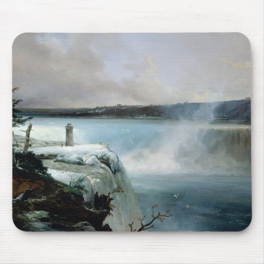 Niagara Falls, c.1837-40 (Öl auf Leinwand) Mousepad (Vorne)