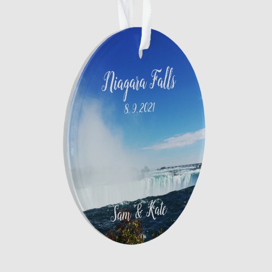 Niagara Falls Canada Acrylic Christmas Ornament (Vorderseite)