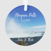 Niagara Falls Canada Acrylic Christmas Ornament (Rückseite)