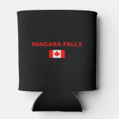 Niagara Falls Canada Canadian Flag Dark Color Dosenkühler (Rückseite)