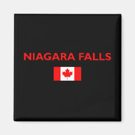 Niagara Falls Canada Canadian Flag Dark Color Magnet