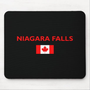 Niagara Falls Canada Canadian Flag Dark Color Mousepad