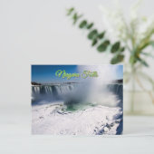 Niagara Falls Canada im Winter Postkarte (Stehend Vorderseite)