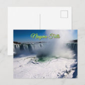Niagara Falls Canada im Winter Postkarte (Vorne/Hinten)