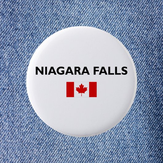 Niagara Falls Canada kanadische Flagge Licht Farbe Button