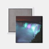 Niagara Falls Canada Night Lila Aqua Magnet (Vorderseite/Rückseite)