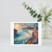 Niagara Falls Canada Postkarte (Stehend Vorderseite)