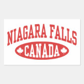 Niagara Falls Canada Rechteckiger Aufkleber (Vorderseite)