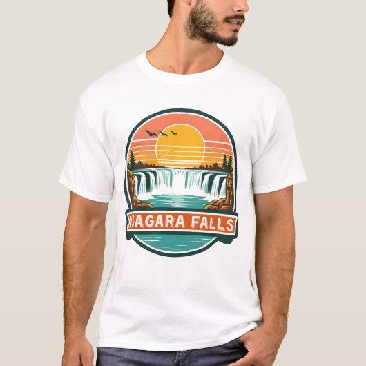 niagara falls canada retro design  T-Shirt (Vorderseite)
