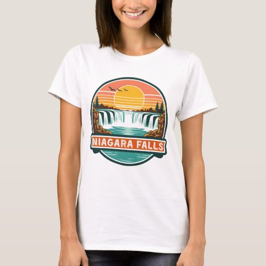 niagara falls canada retro design  T-Shirt (Vorderseite)