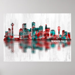 Niagara Falls Canada Skyline Poster