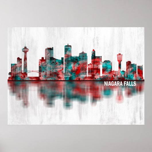 Niagara Falls Canada Skyline Poster (Vorne)