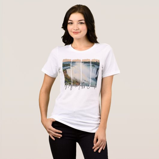 Niagara Falls Canada Tri-Blend Shirt (Vorderseite voll)