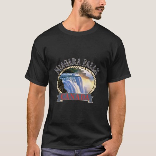 Niagara Falls Canada Usa Nature River T-Shirt (Vorderseite)