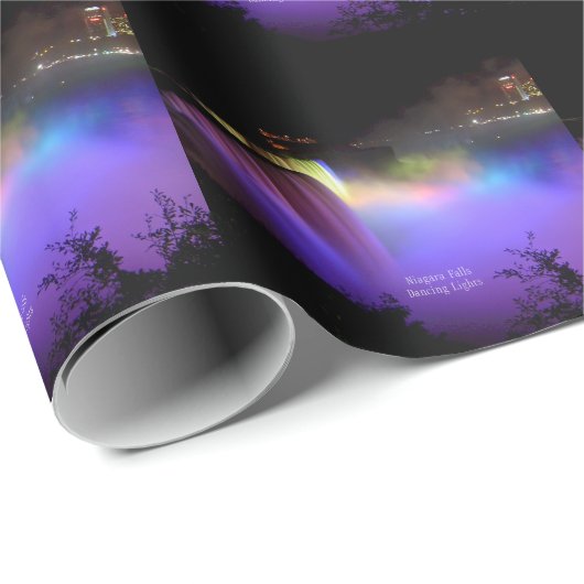 Niagara Falls, Dancing Lights, Geschenkpapier (Rolleneckpunkt)