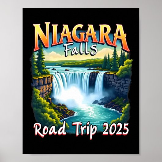 Niagara Falls Family Vacation Road Trip 2025 Poster (Vorne)
