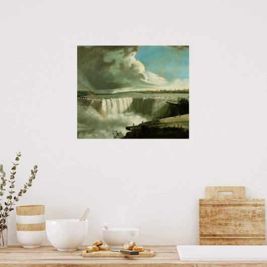 Niagara Falls From Table Rock by John Vanderlyn Poster (Küche)