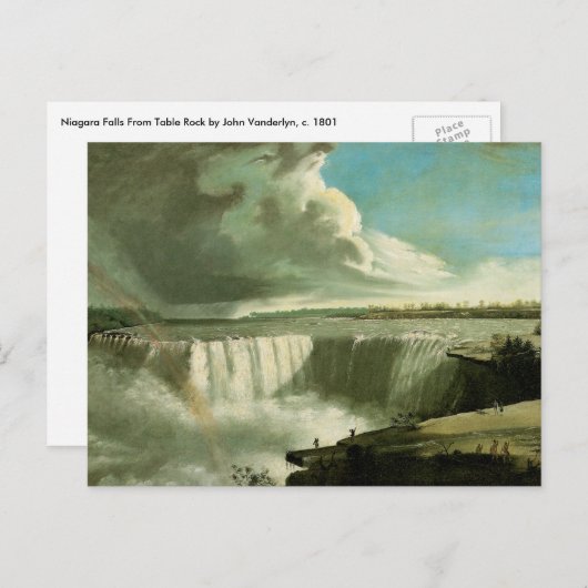 Niagara Falls From Table Rock by John Vanderlyn Postkarte (Vorne/Hinten)
