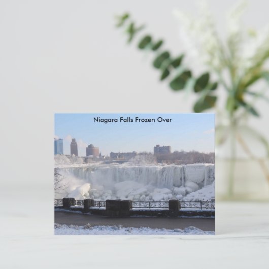 Niagara Falls Frozen Postkarte (Stehend Vorderseite)